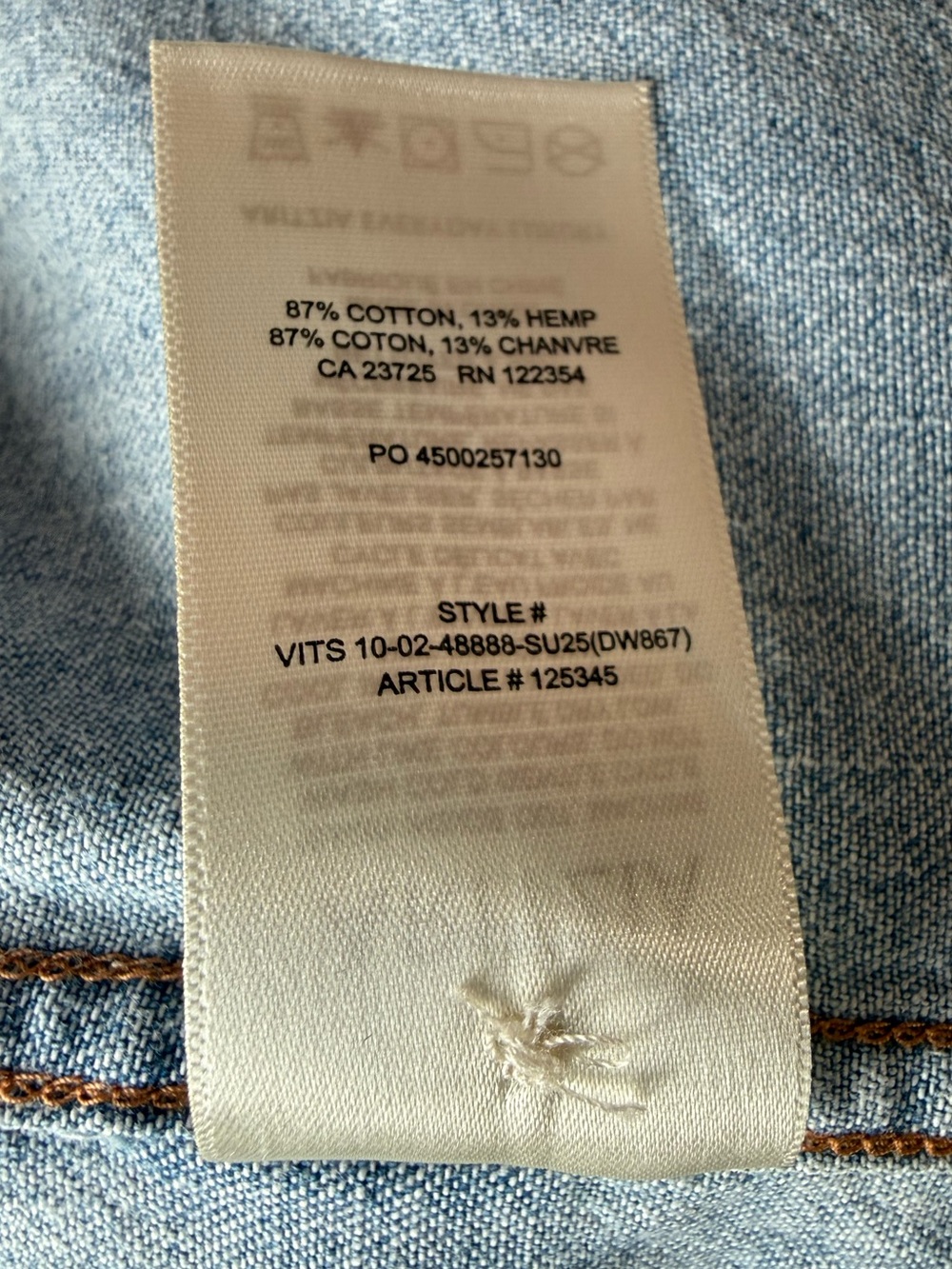 Aritzia Denim Forum ’80s Comfy Waist Denim Shirt in 7 Years Bleu Taboo - Picture 8 of 9